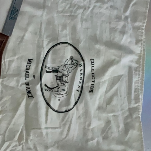 MICHAEL BIANCO Harness Collection LEATHER suede folio antique legal size - Picture 4 of 4